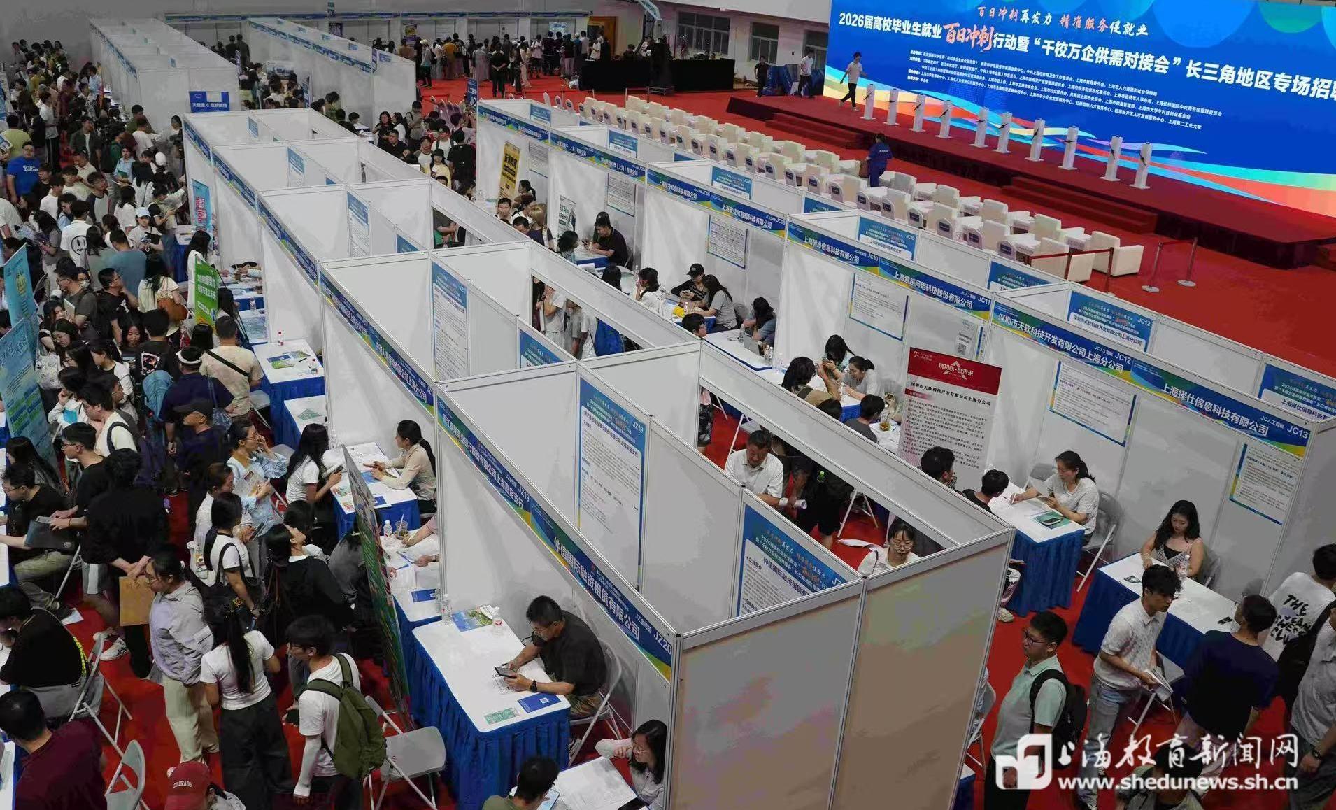 500余家用人单位提供1.5万余个岗位 长三角千校万企专场招聘助力毕业生精准就业